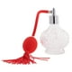 thumbnail image 2 of Botella de perfume vacía de vidrio transparente Atomizador de spray largo recargable 100ml Rojo, 2 of 3