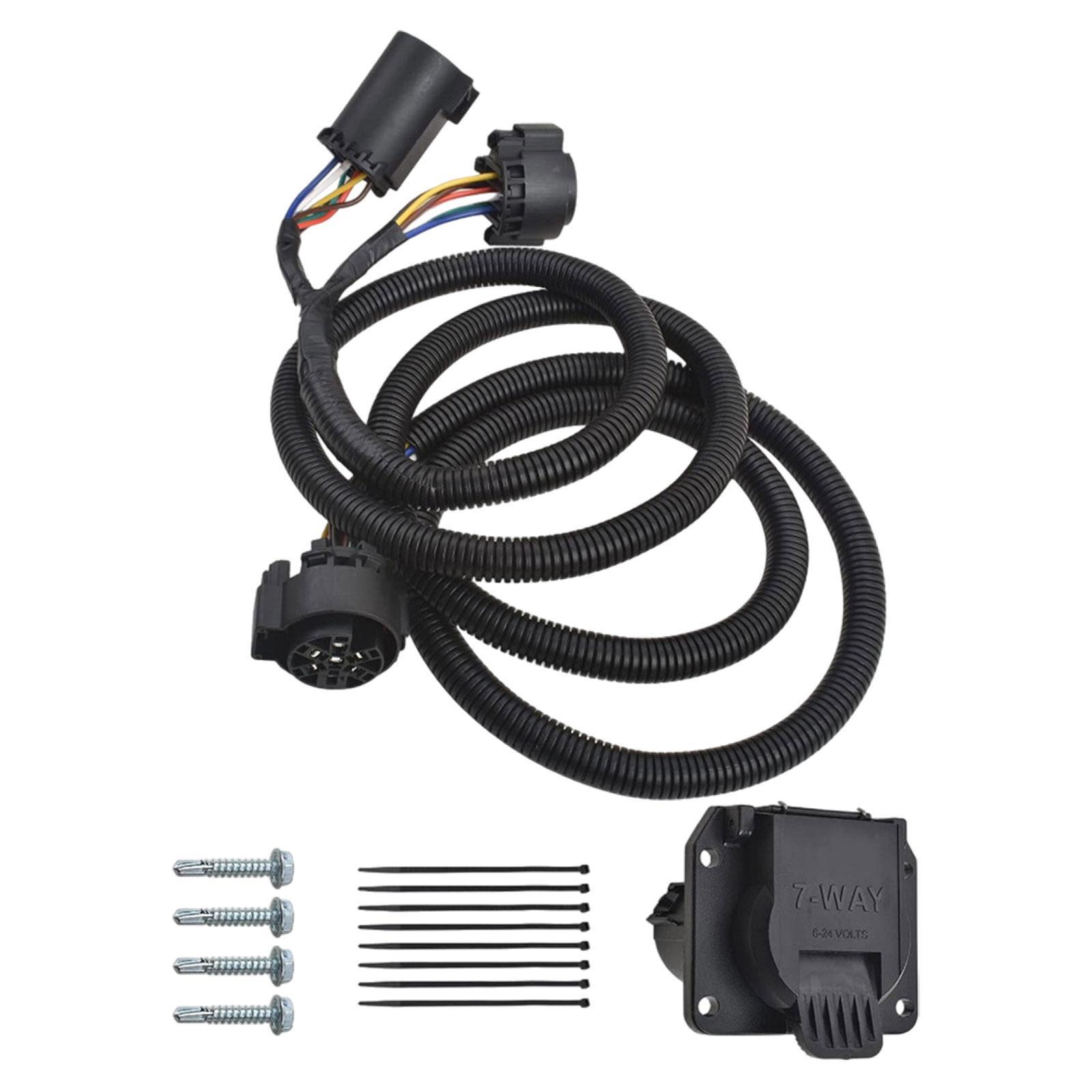 Magideal - Accesorio De Extensión De Arnés De Cableado De Remolque 56070 Profesional Alto Rendimiento Conveniente Fácil De Usar Piezas Del Vehículo Interior