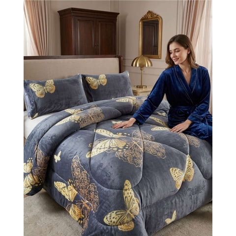 Myl Todo Hogar - Plumón Térmico 2 Plazas Plush Y Chiporro Extra Cálido Invierno