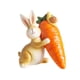 thumbnail image 4 of Estatua De Conejo Y Zanahoria, Pequeña Artesanía, Figura De Pascua Para Decoración, Estantería De Baño, Que Lleva Una Zanahoria, 4 of 5