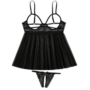 Citotools - Lenceria Vestido Senos Libres Tanga Entrepierna Abierta Sexy