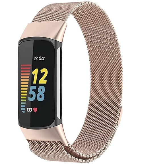 Correa OMDBAGD de Malla Dorada para Fitbit Charge 5/6