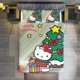 thumbnail image 1 of Merry Christmas Hello Kitty 3 Pieces Duvet Cover Set Full Size Super Soft Fade Resistant Microfiber, 1 of 4