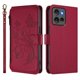 thumbnail image 2 of Funda Cartera Mariposa para [Motorola Edge 50 5G] con Soporte y Cremallera Rojo, 2 of 6