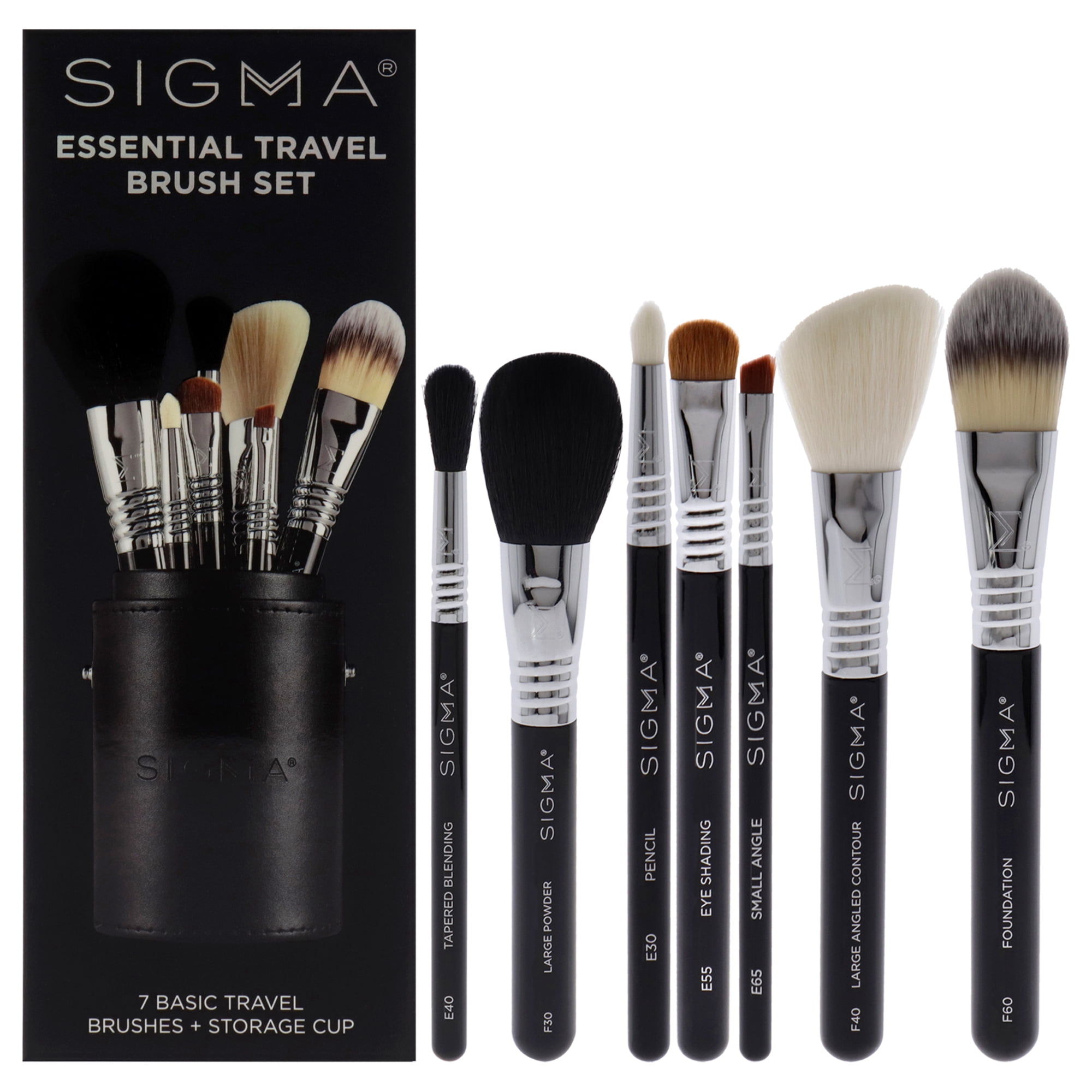 Sigma - Set De Brochas De Viaje Essential De Para Mujer - Brocha De 7 Piezas