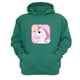 thumbnail image 1 of Poleron Canguro Unicornio Verde Aguamarina Talla S Unisex, 1 of 2