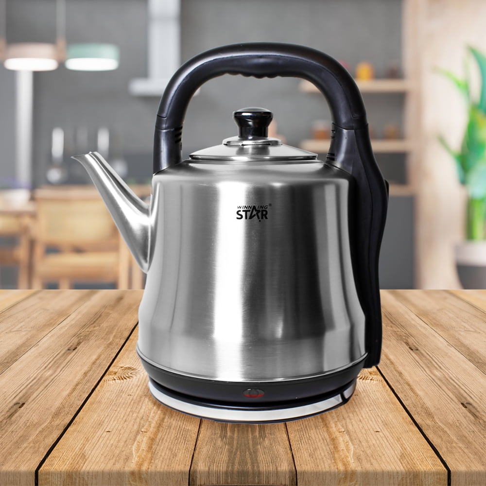 Star - Hervidor Tetera Eléctrica 5 Litros Acero Inoxidable