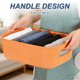 thumbnail image 4 of Uxcell 4-Pack Botes de Almacenamiento de Plástico Amarillo, 12.0 x 8.1 x 4.7 Pulgadas Organizadores de Despensa y Cestas de Almacenamiento con Asas para Cocina Baño Hogar Oficina, 4 of 7