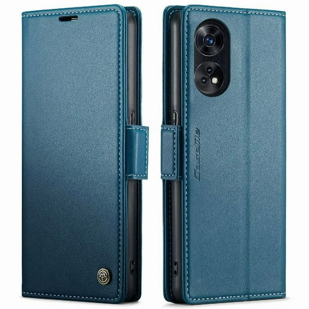 CaseMe tipo cartera OPPO Reno 8 4G con cierre magnético, RFID, tarjetero, soporte, carga inalámbrica