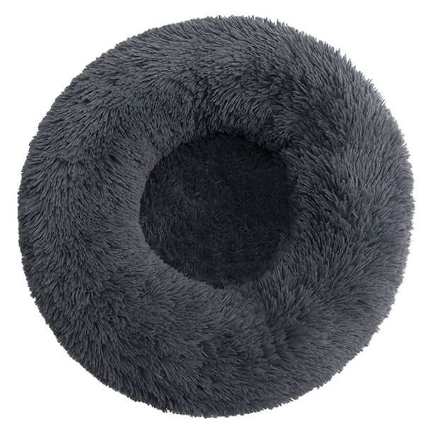 Cama de peluche para mascotas, cama redonda con forma de donut para perros pequeños, suave y relajante para perros y gatos, cómoda cama para gatos, diámetro exterior de 40 cm