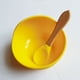 thumbnail image 1 of 1set Baby Feeding Bowl And Spoon Set, Silicone Baby Bowl Suction Cup With Wooden Spoon Silicone Suction Base Non Slip Baby First Feeding Kit Gift For Toddler Children Girls Boys, 1 of 5