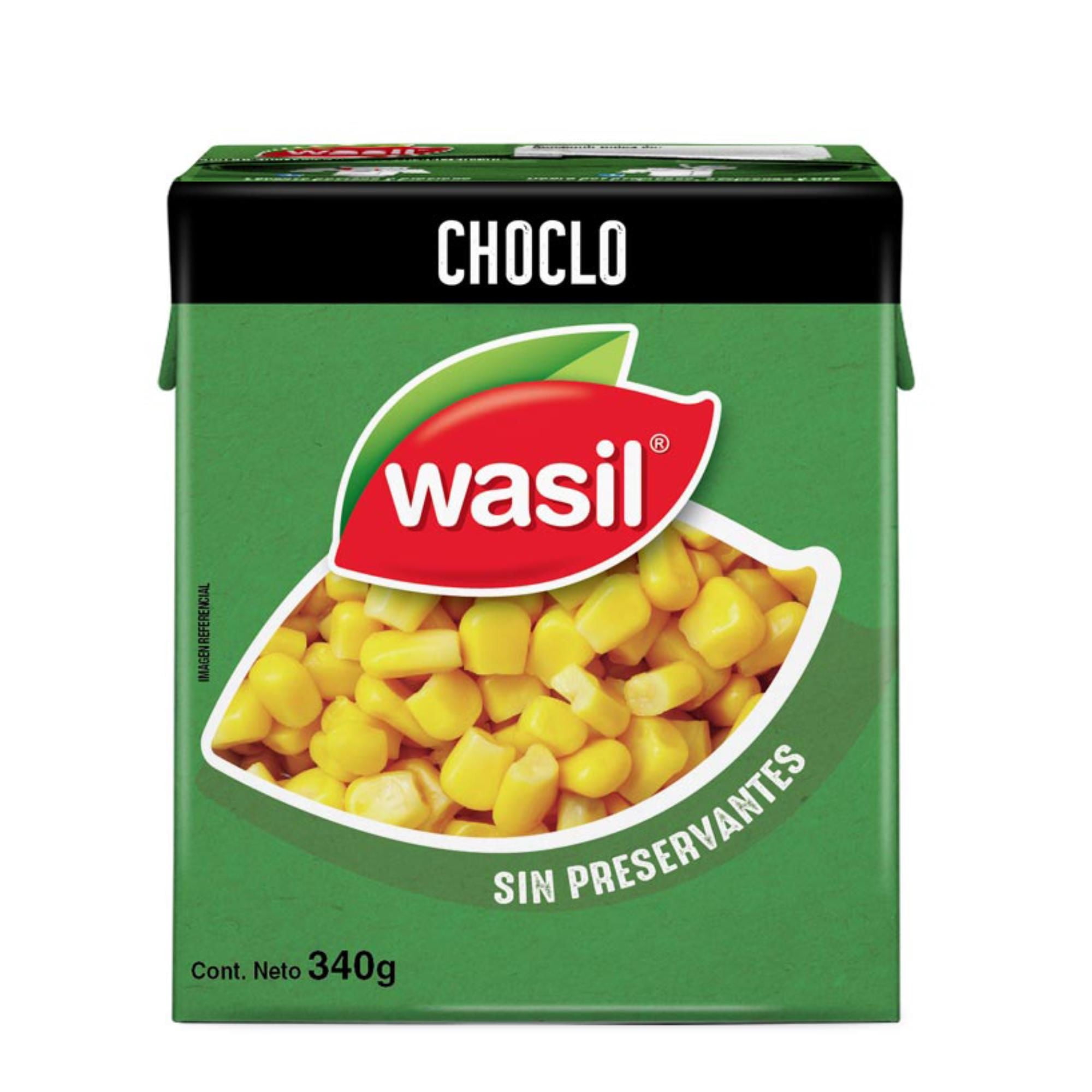 Choclo Caja Drenado 190 g - Neto 340 g Wasil