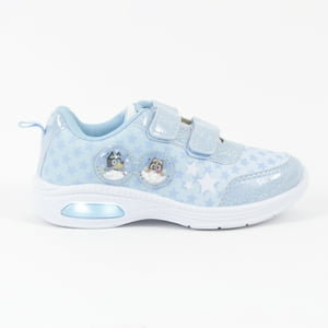 Zapatillas Con Luces Niña Celeste Estrellas Bluey