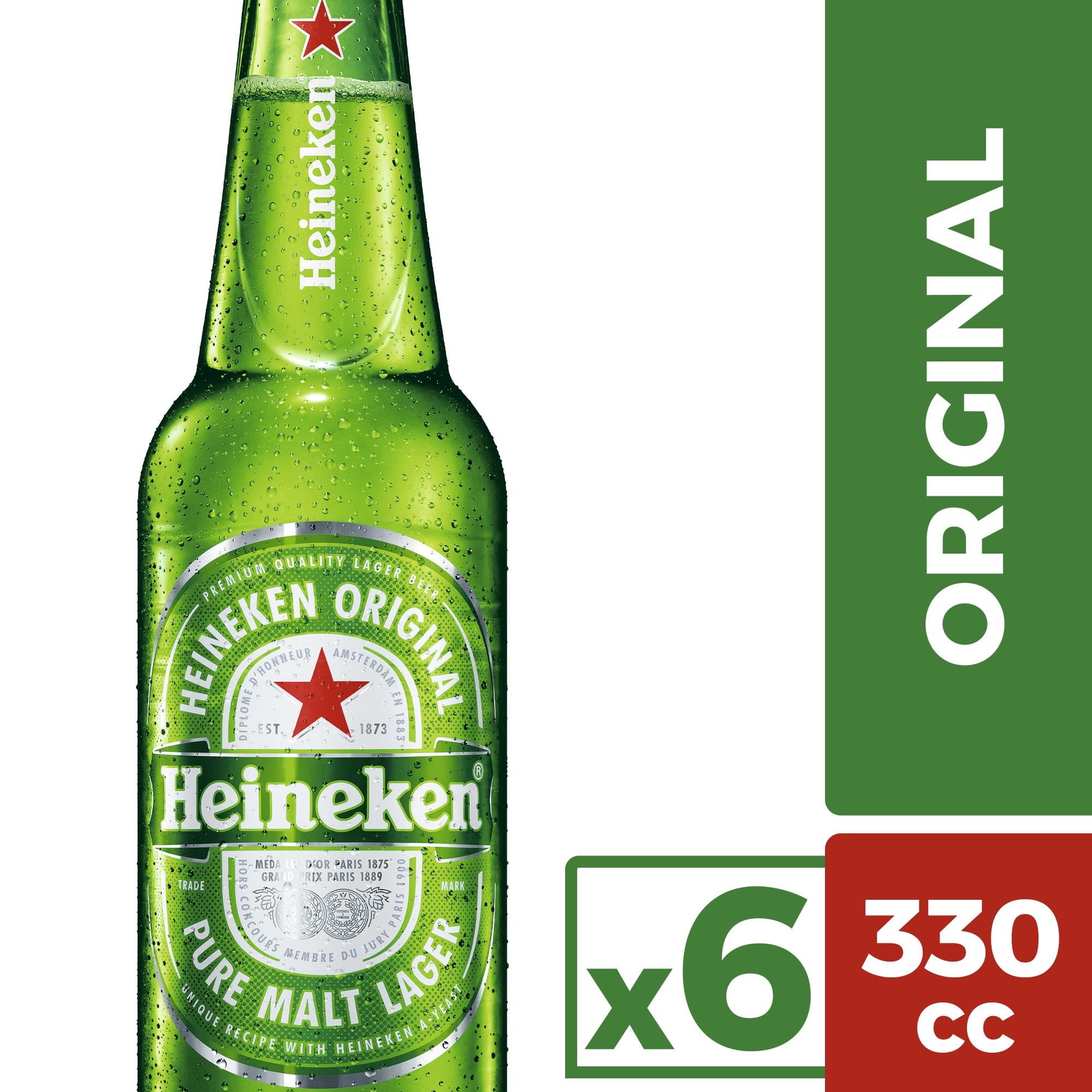 Cerveza Premium Lager 5.0° Pack 6 Botella 330 ml Heineken
