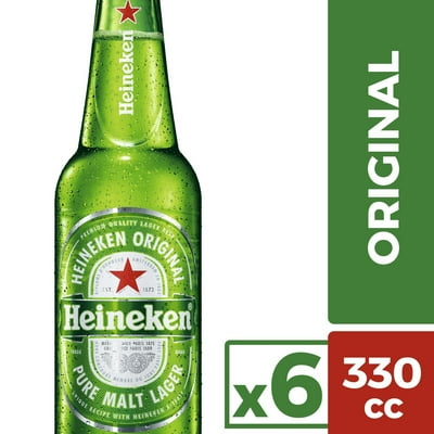 Cerveza Premium Lager 5.0° Pack 6 Botella 330 Ml Heineken