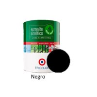 Tricolor - Esmalte Sintetico Base Agua Profesional 1/4 Gl (945Ml) Negro