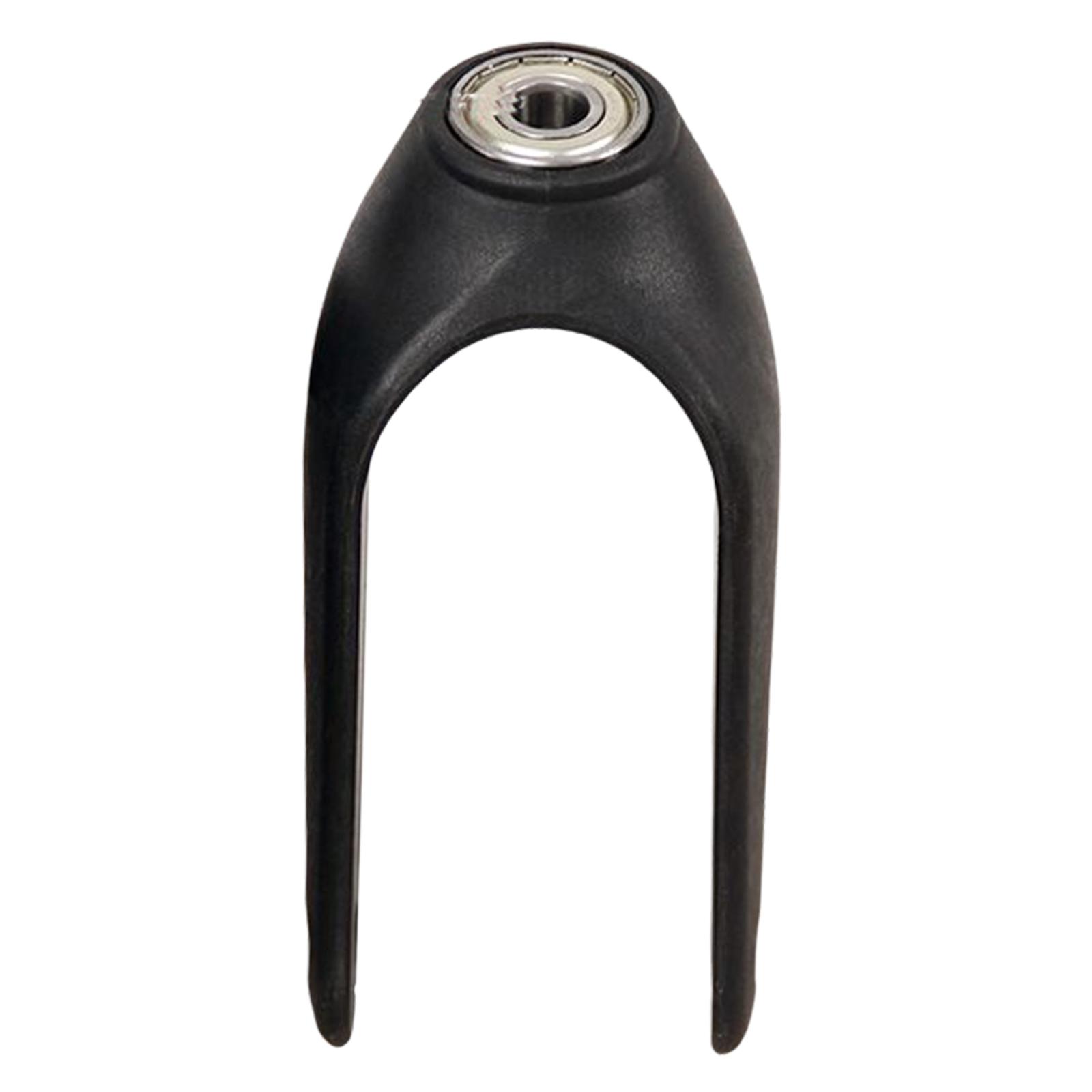 Magideal - Kit De Horquilla Delantera Para Silla De Ruedas, Rodamiento De 1,2 Cm, Plástico Abs, Pies De Repuesto Negros Para Sillas De Ruedas Estándar, Andadores - 8 Pulgadas