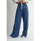 thumbnail image 1 of Saronite Pantalones de Algodón de Cintura Suave con Cordón Ajustable, Color Azul Marino (para Mujer), 1 of 5