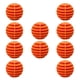 thumbnail image 2 of 10 piezas de pelotas deportivas de golf para práctica de entrenamiento de swing en interiores y exteriores naranja, 2 of 5