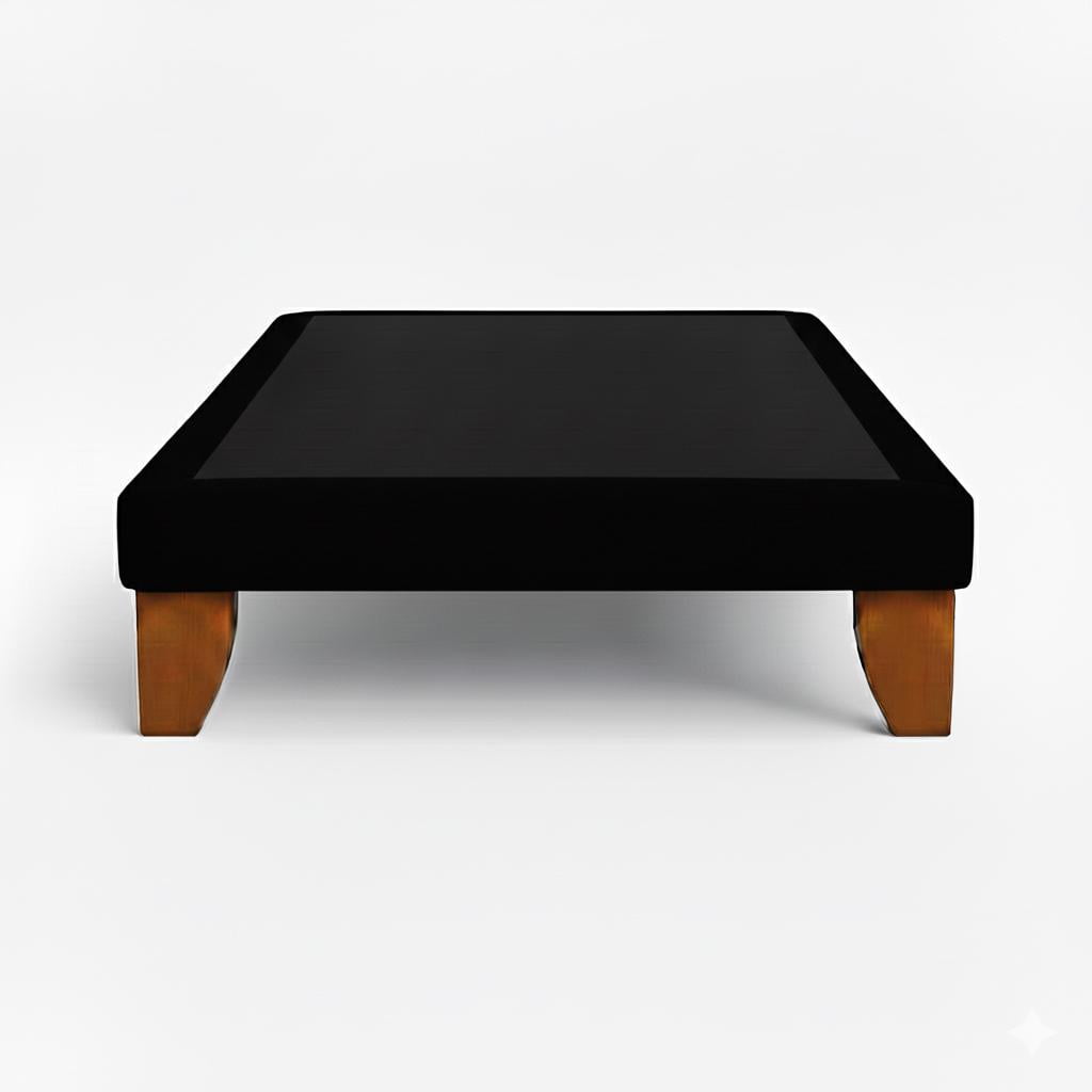 Vitelio - Base De Cama 1 Plaza Color Negro