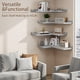 thumbnail image 4 of Estantería de esquina gris de madera Eostbe – juego de 4 unidades, 4 of 6