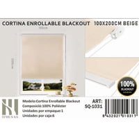 Tecnocasa - Cortina Roller Blackout 100X200Cm Beige 1031