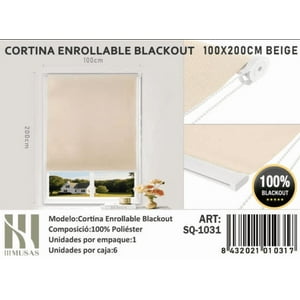 Todostore - Cortina Roller Blackout 100X200Cm Beige-1031