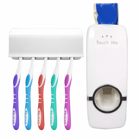 Genérico - Dispensador Automático Pasta Dental Con Soporte 5 Cepillos