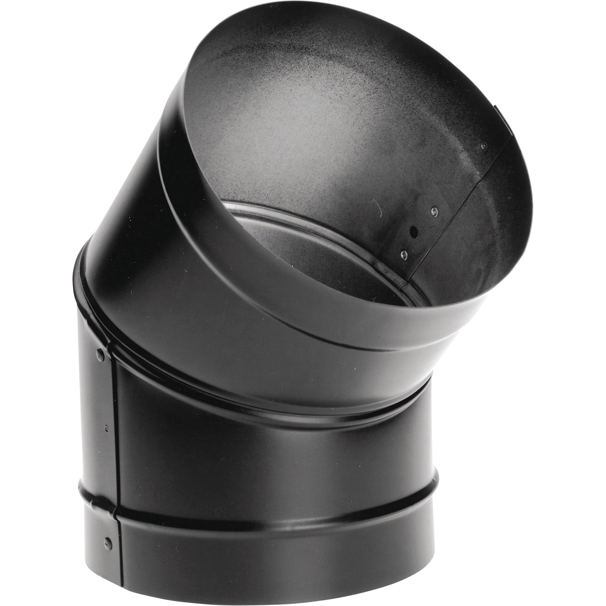 Duravent - Elbow Durablack De Pared Única, 45°, Desde La Estufa Hasta El Techo/pared