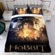 thumbnail image 4 of Hobbit Conjunto de sábanas temático, trío de piezas, cómodo y amigable con la piel, diseño único, regalo de decoración para el hogar para familiares, amigos y fans,173cm *218cm, 4 of 6