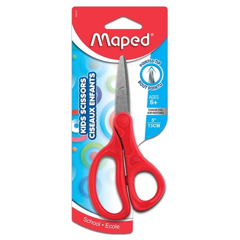 Scissors Maped Essential Kids, Punta Puntiaguda Derecha E Izquierda De 13 Cm