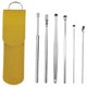 thumbnail image 4 of 6pcs Herramienta De Eliminación De Cera De Oreja De Acero Inoxidable Earpick Hombres Hombres Mujeres Amarillo, 4 of 5