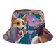 thumbnail image 5 of Corgi Sombrero bucket para adultos, gorra de protección solar, sombrero de pescador plegable para viajes al aire libre, pesca y actividades de verano, 5 of 6