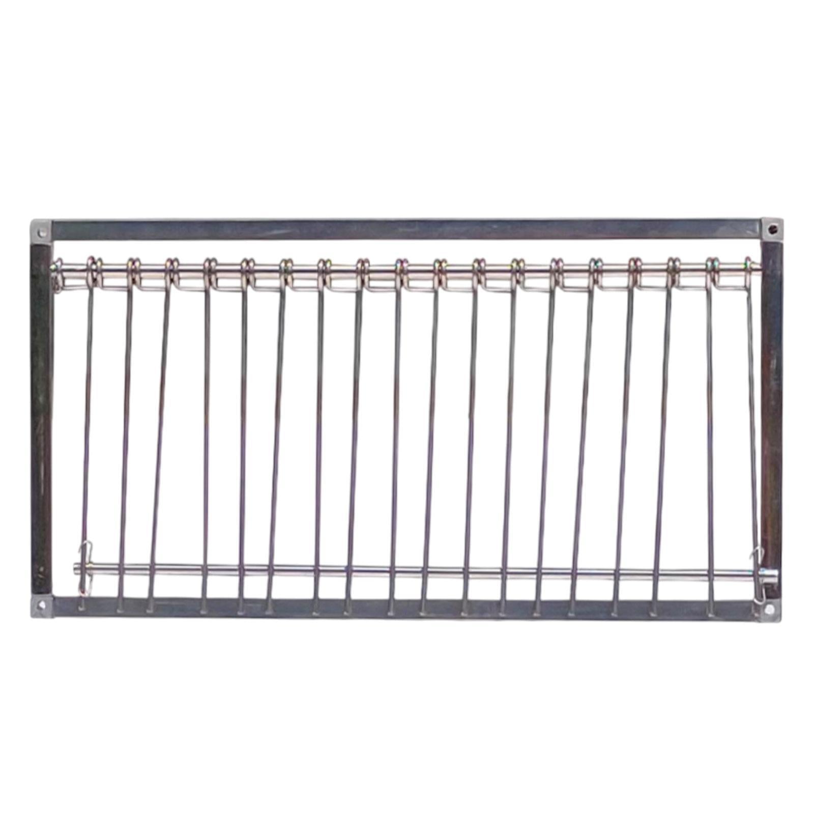 Magideal - Puerta De Paloma De Entrada Metálica Con Marco De Barras De Alambre Extraíbles Puerta De Jaula Para Aves De Acero Inoxidable Adecuada Para Criadores 39cm