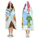 thumbnail image 3 of Fideos y Amigos Manta Capa con Capucha Anti-Bolitas, Manta de Lana Ártica Suave, Manta Portátil de Felpa Ligera y Lujosa, Poncho para Siesta en Casa y Oficina, 100*130cm, 3 of 6