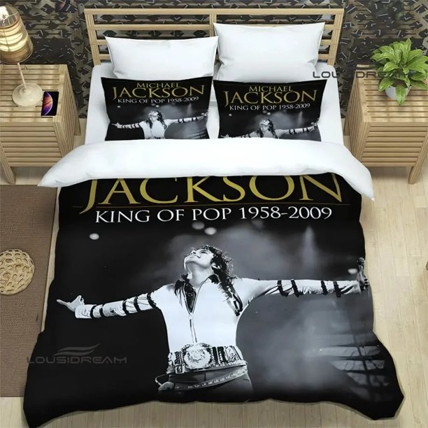 Michael Jackson printed Bedding Sets exquisite bed supplies set duvet cover bed comforter set bedding set luxury birthday giftBed Sheets