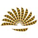 thumbnail image 2 of 12x 3 "Pavo Flecha Flecha Fletches Tiro con arco Arco derecho / izquierdo Alas Amarillo, 2 of 5