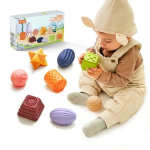 Juguete Sensorial Didáctico Bloques Y Pelotas Mordedor Tm193 Lubabycas