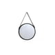 thumbnail image 1 of Espejo Circular Colgante de Cuero 32 cm - Negro, 1 of 1