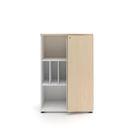 Form Office - Gabinete Medio 1 Puerta Librero 80X40X120 Blanco