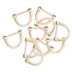 thumbnail image 5 of 10 Piezas D Anillos Llavero Herradura Hebillas Para Mochilas DIY Reemplazo Dorado, 5 of 5