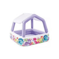 Genérico - Piscina Infantil Inflable Con Techo Removible Intex Púrpura