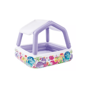 Genérico - Piscina Infantil Inflable Con Techo Removible Intex Púrpura