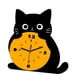 thumbnail image 3 of Reloj De Pared Con Dise?o De Gato, Silencioso, Ideal Como Regalo, Para Comedor, Casa De Campo O Interior., 3 of 5