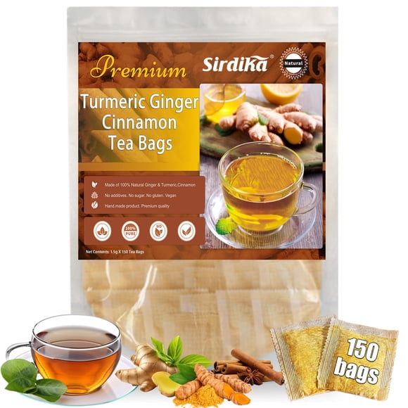 Té De Cúrcuma Jengibre Y Canela 150 Bolsitas Natural
