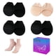 thumbnail image 1 of Calcetines Keroius para mujer con puntera en la parte superior (1 beige y 3 negros), 1 of 6