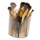 thumbnail image 1 of Soportes Únicos para Brochas de Maquillaje con 4 Ranuras para Tocador para Encimeras de Baño Marrón, 1 of 7