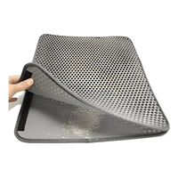 Genérico - Alfombra Para Atrapar Arena De Gatos Tapete Arenero Mascotas Color Gris