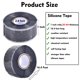 thumbnail image 2 of Cinta de silicona auto‑fusible APORNI impermeable 2,5 cm 5 m de alta resistencia, 2 of 7