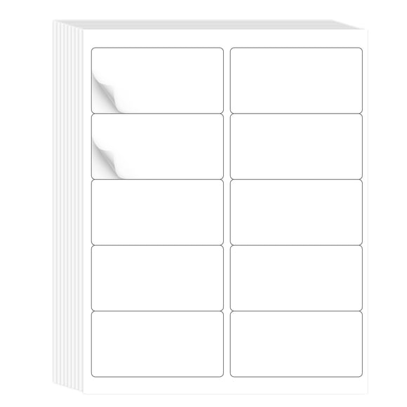 Etiquetas Autoadhesivas 2 X 4 Imprimibles Color Blanco 300 Etiquetas